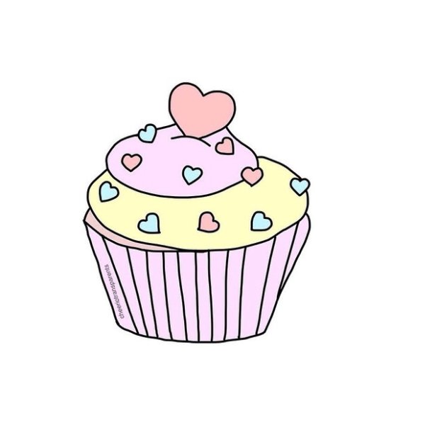 Картинки для срисовки кексы