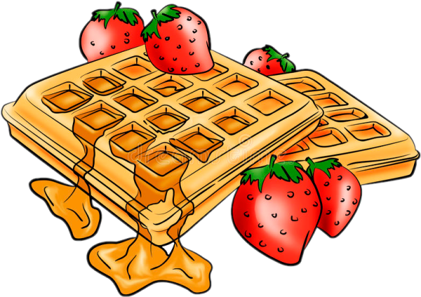 Вафля нарисованная