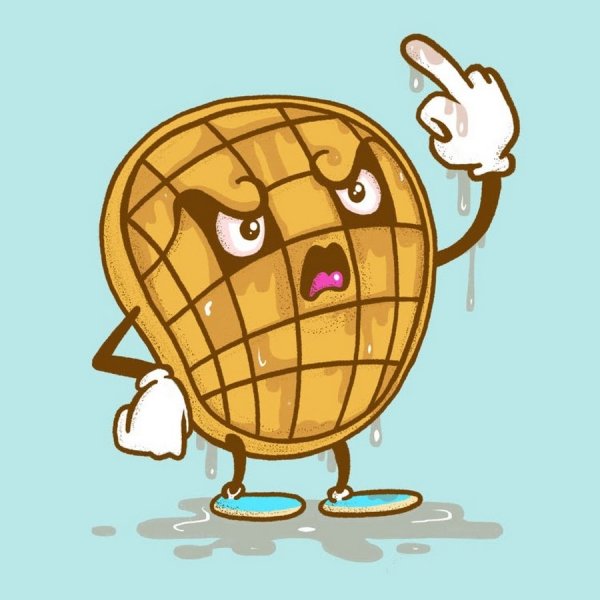 Вафли мультяшные