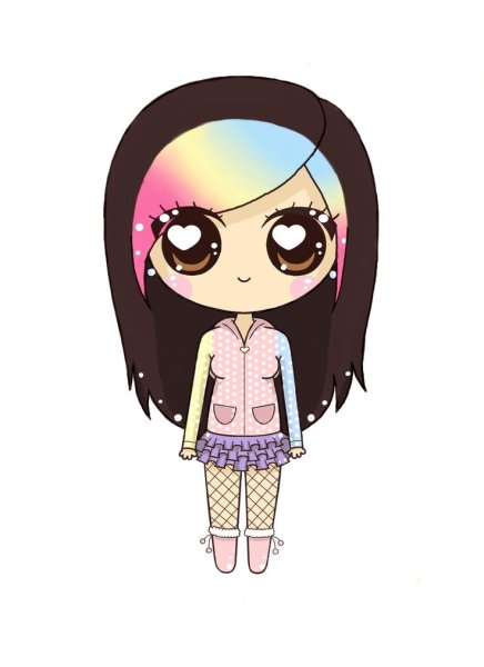 Рисунки для срисовки няшные девочки