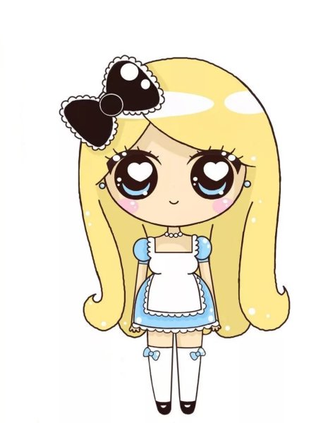 Милые мультяшные девочки для срисовки