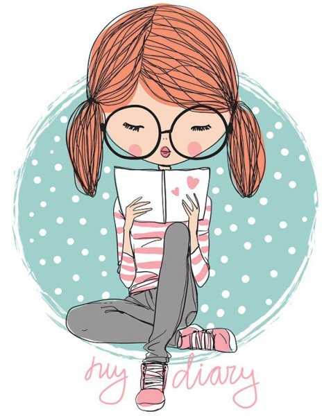 Милые рисунки для срисовки для девочек легкие