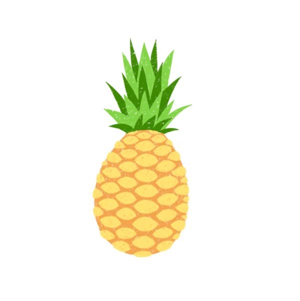 Маленький ананас для срисовки