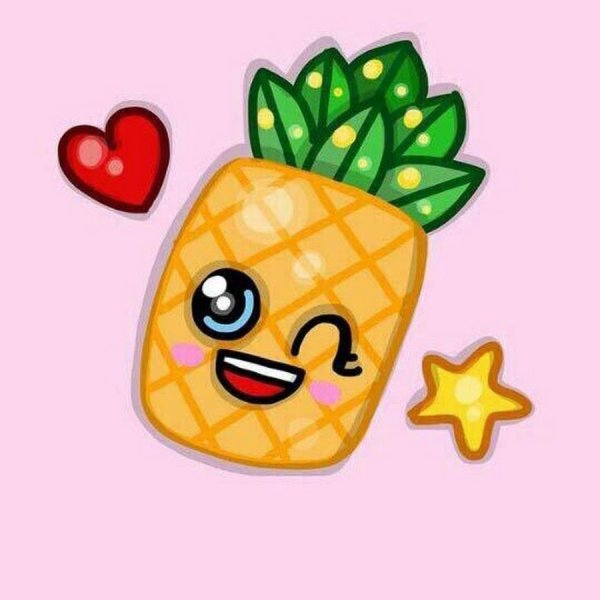 Милый фрукт с глазками