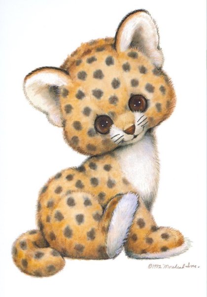 Красивые зверята для рисования