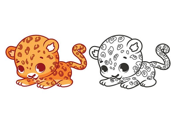 Милые рисуночки леопарда