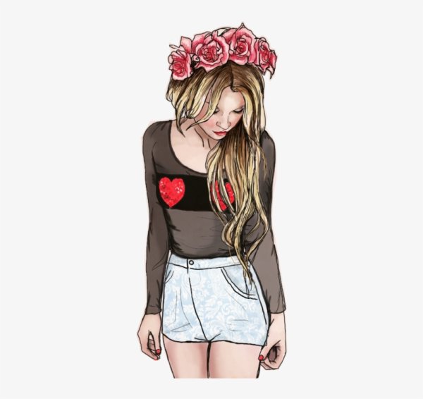 Девушка рисунок