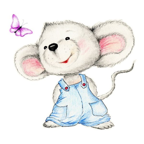 Милые мышки для срисовки