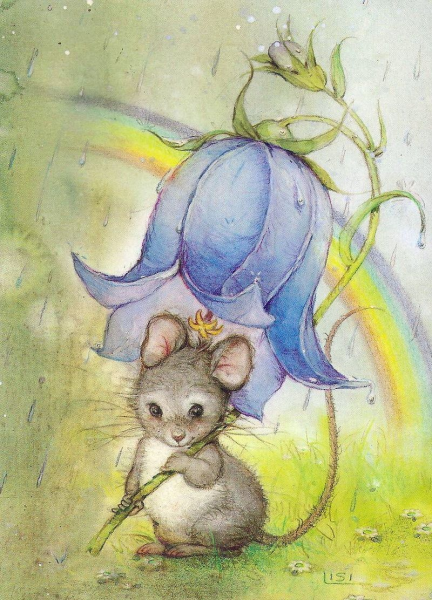 Мышонок рисунок карандашом