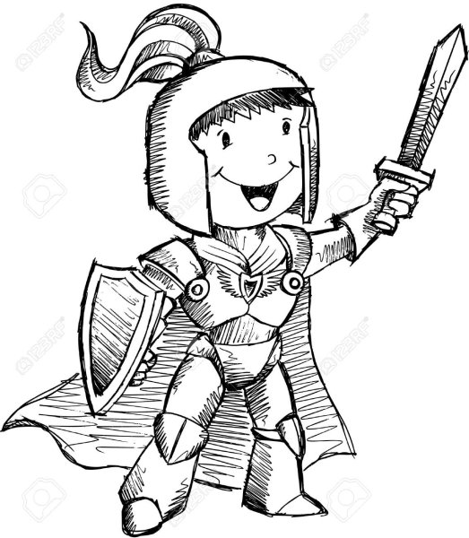 Рыцарь мультяшный