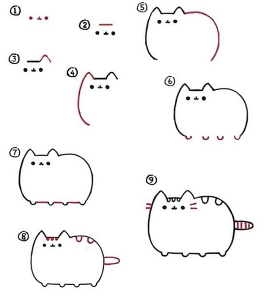 Пошаговые рисунки Пикачу