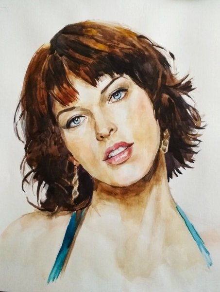 Милла Йовович портрет