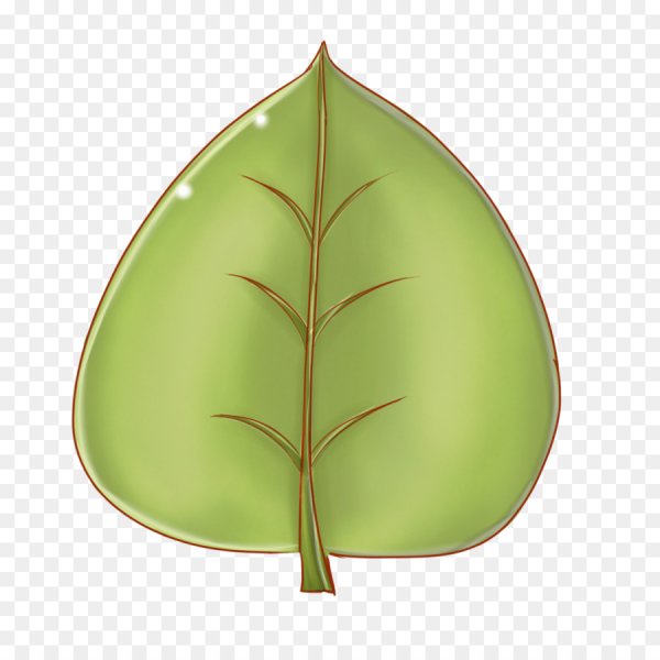 Листочек мультяшный