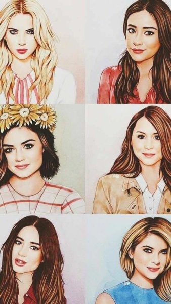 Милые обманщицы рисунки для срисовки