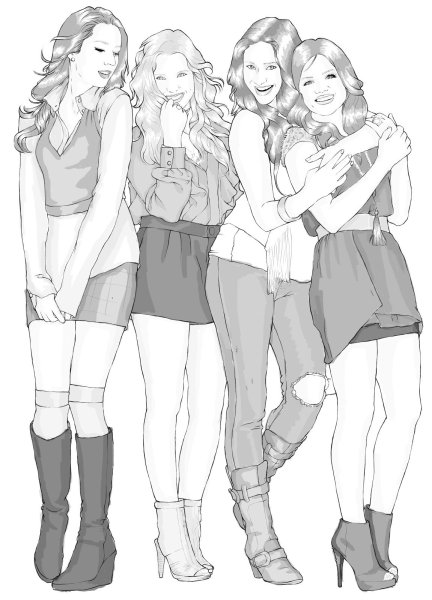 Милые обманщицы рисунки карандашом