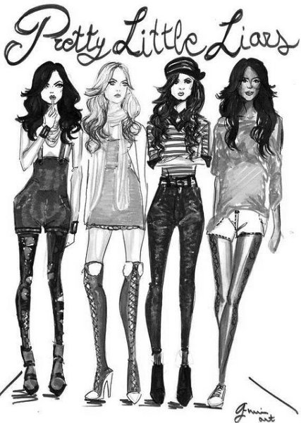 Малия Хейл рисунок карандашом