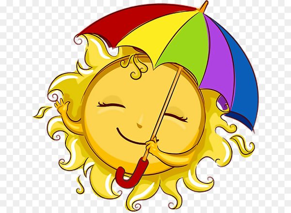 Под зонтиком рисование