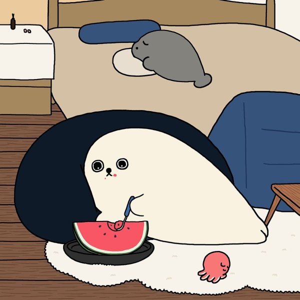 Мультяшные тюлени