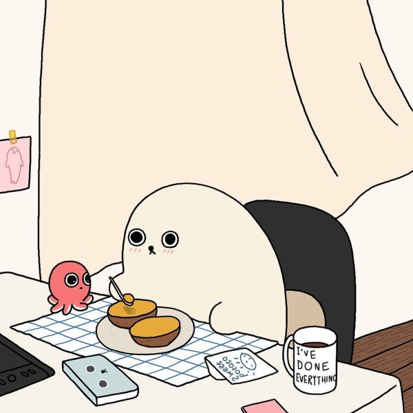 Милый тюлень арт