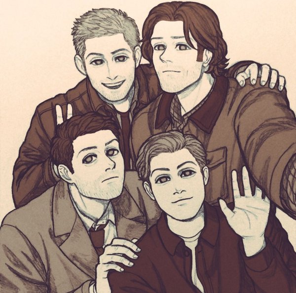 Сверхъестественное аниме Сэм/Дин