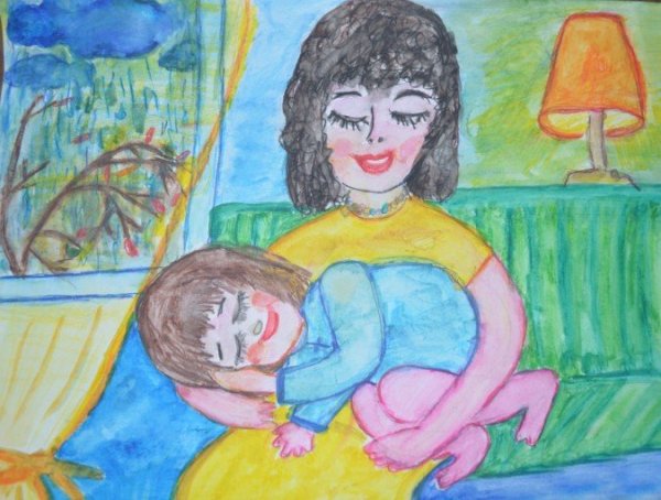 Детские рисунки мамы
