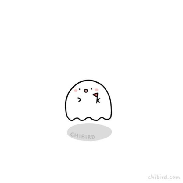 Лёгкие рисунки для срисовки приведение милые