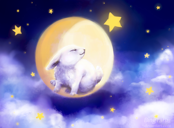 Луна и лунный кролик