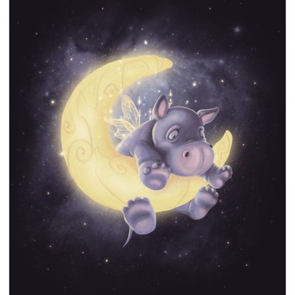 Мышка спит на Луне