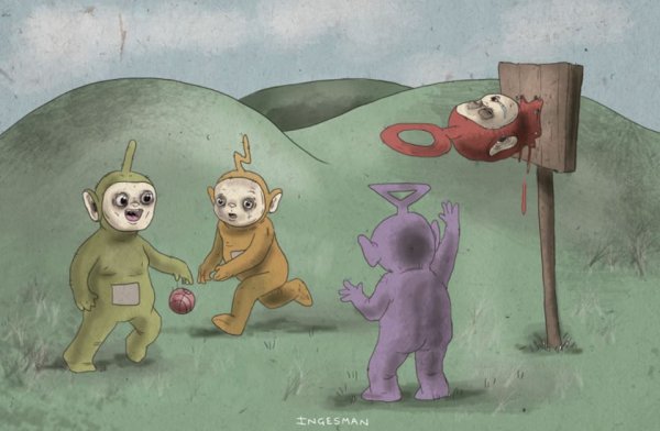 Тинки винки Дипси Ляля по хоррор