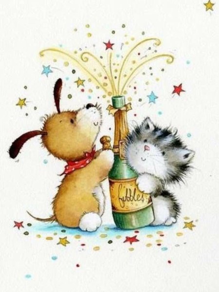 Милые иллюстрации с днем рождения