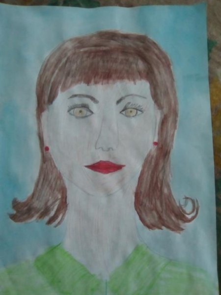 Рисунок на тему мама