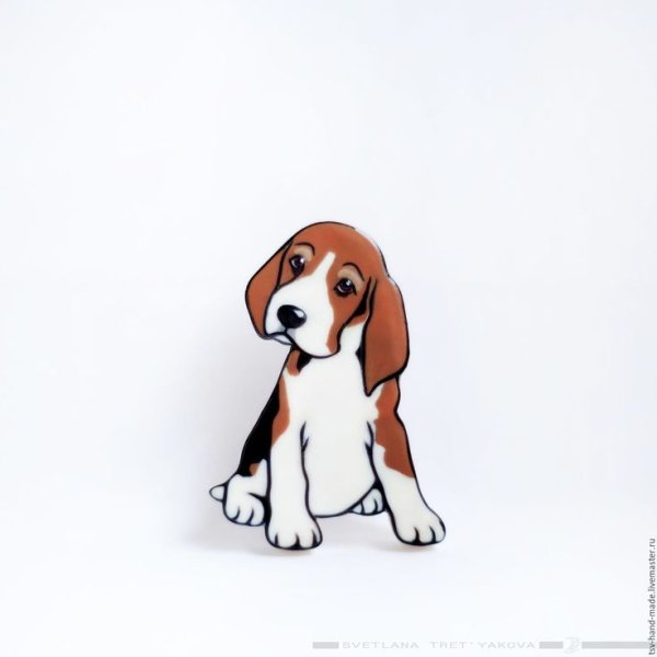 Бигль рисунок для срисовки