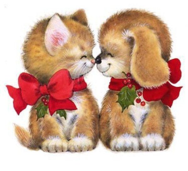 Зверюшки с цветами