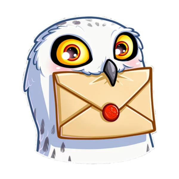 Сова Букля из Гарри Поттера раскраска