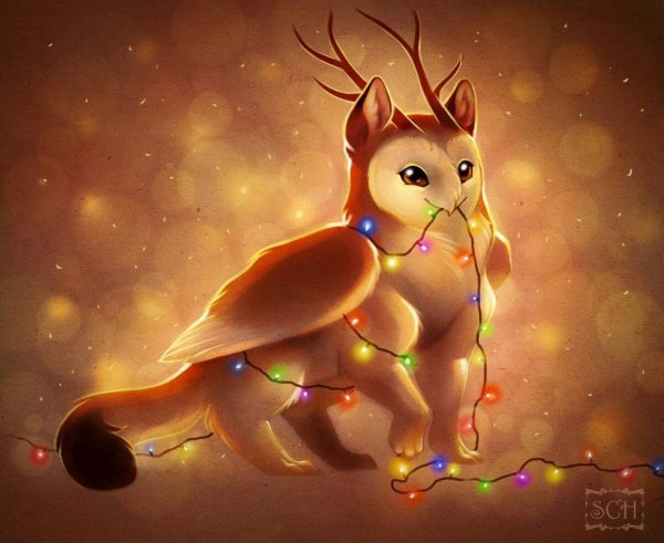 Рисунки милых мистических животных