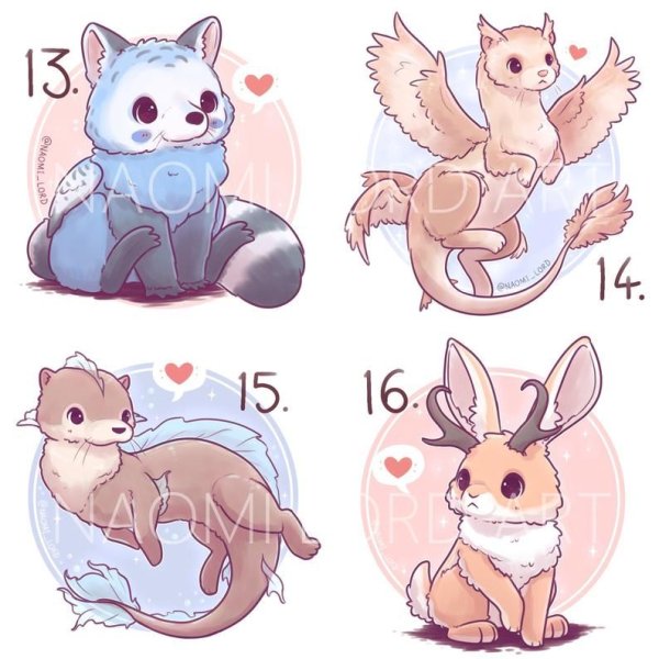 Кавайные Мифические животные