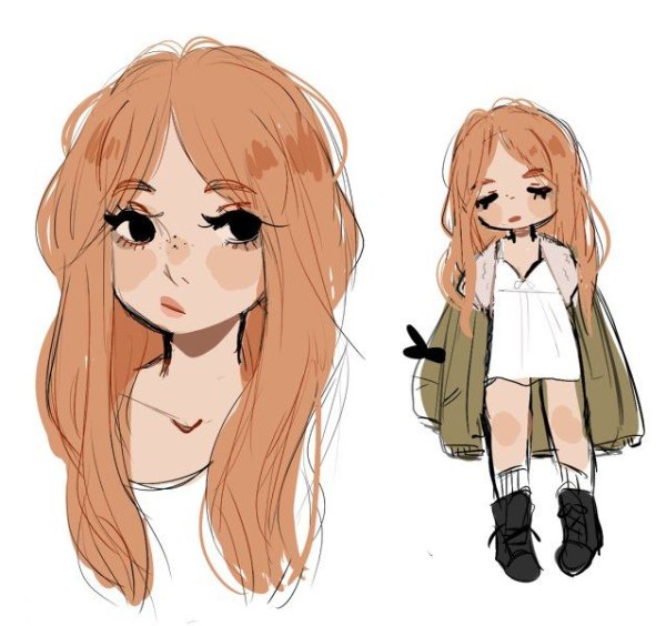 Стили рисования персонажей девушек