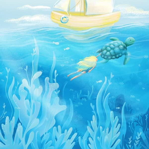 Океан в иллюстраторе