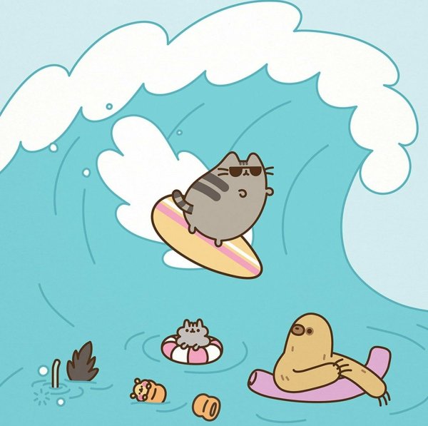 Кот Пушин лето