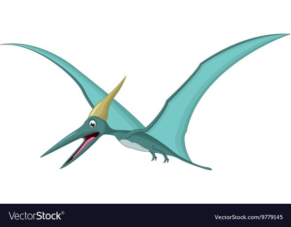 Динозавр мультяшный красный