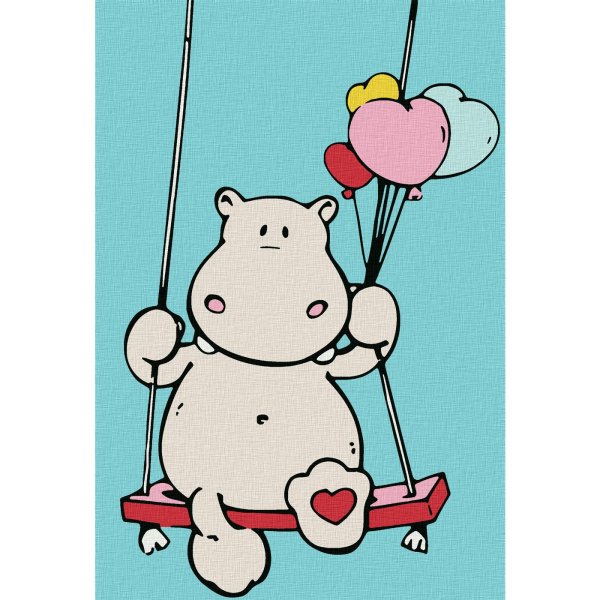 Милые бегемотики мультяшные