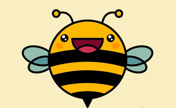 Пчела мультяшная