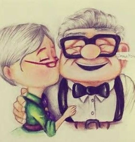 Карл Фредриксен и Элли целует