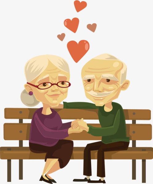 Бабушка и дедушка мультяшные