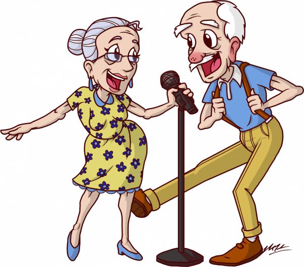 Бабушка и дедушка мультяшные