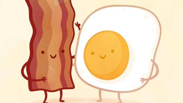 Как нарисовать милый бекон