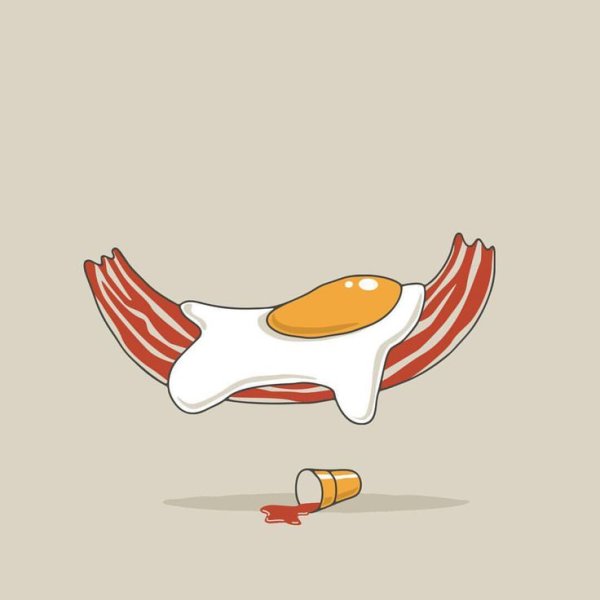 Бекон с глазами