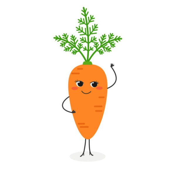 Морковка наклейка