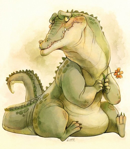 Крокодил арт