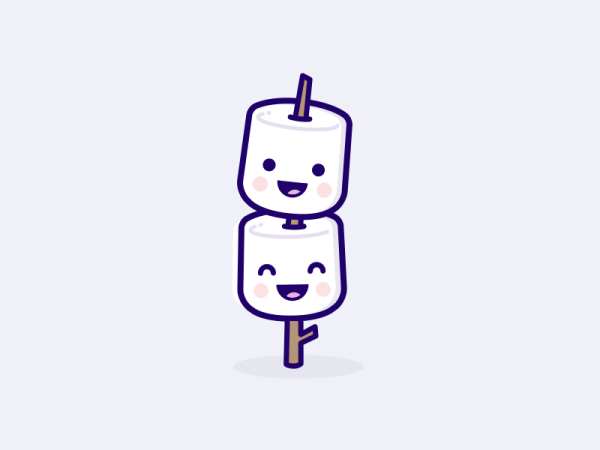 Маршмеллоу рисунок милый